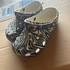 Kids Zebra Print Clogs